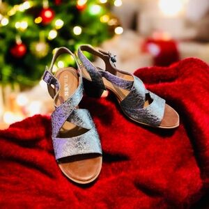 Trask Charlene Sandal metallic Slingback Size 6.5